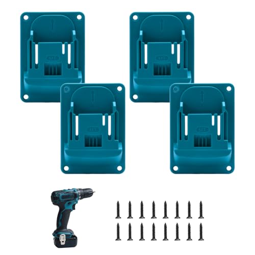 4er Set Wandhalterung für Makita 18V Werkzeuge - Blaue-Grüne Bohrerhalterung mit 16 Schrauben - Platzsparende Werkstatt- und Garage-Organisation für 14.4/18V Geräte 4er Set Wandhalterung für Makita 18V Werkzeuge - Blaue-Grüne Bohrerhalterung mit 16 Schrauben - Platzsparende Werkstatt- und Garage-Organisation für 14.4/18V Geräte von SupRovare