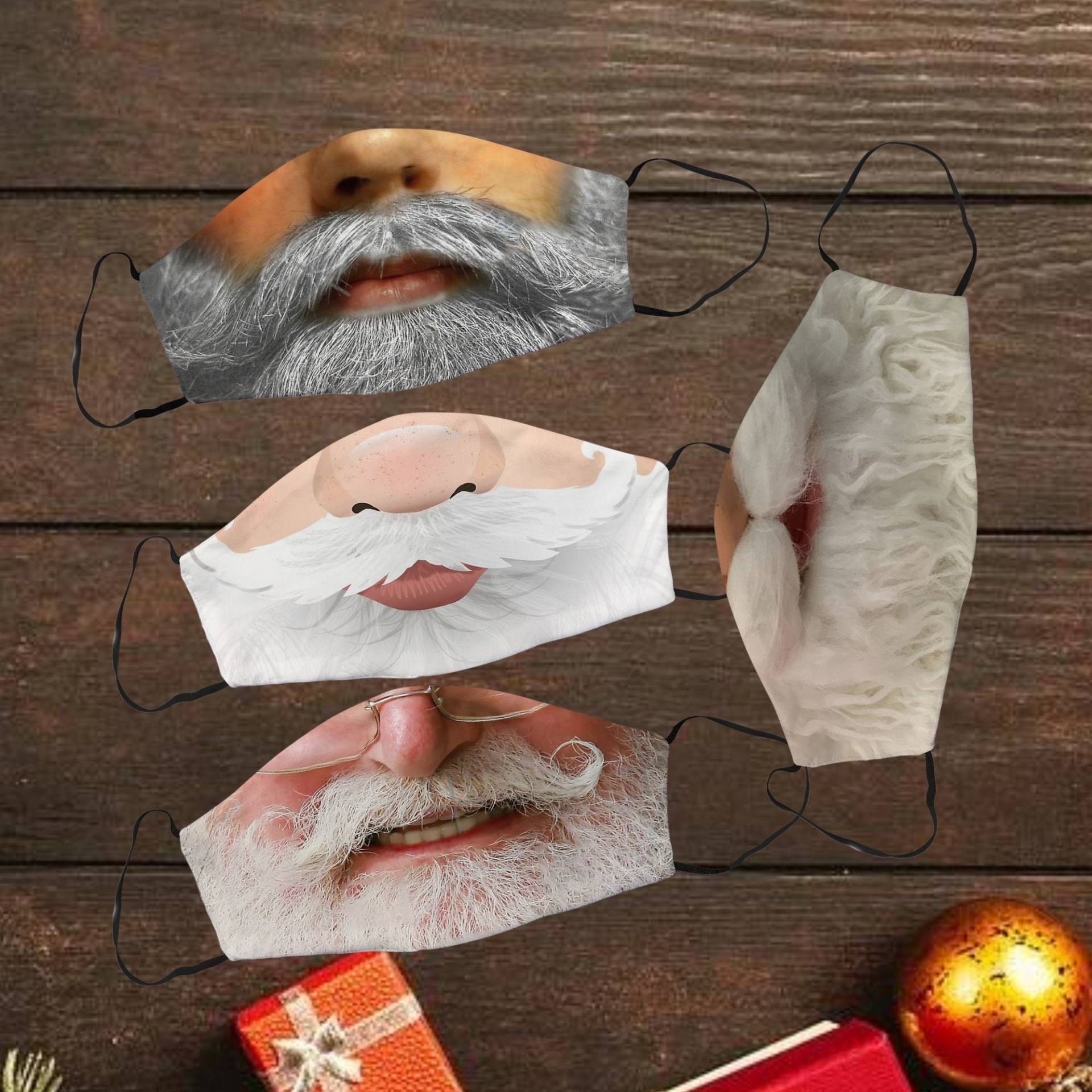 Weihnachtsmaske, Weihnachtsmann Gesichtsmaske, Waschbare Verstellbare Wiederverwendbare Maske, Gesichtsmaske Uk von SupaCustom