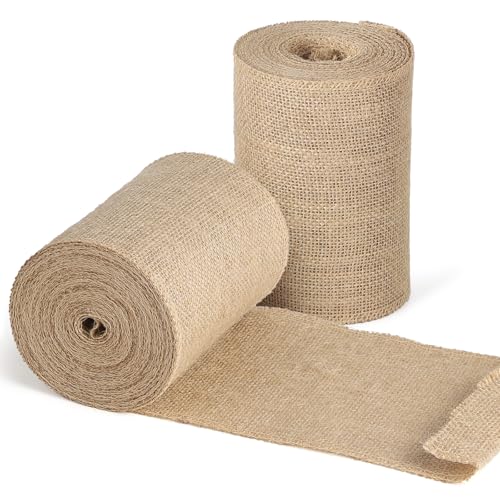 SUPAWAY 15cm x 10m Breiter Sackleinenstoff Juteband Tischläufer Vintage Jutestoff 2 Rolle Juteband für Pflanzen Winterschutz für Verschiedene Schreibtischgrößen, Tischdekoration Gartenparty, Hochzeit SUPAWAY 15cm x 10m Breiter Sackleinenstoff Juteband Tischläufer Vintage Jutestoff 2 Rolle Juteband für Pflanzen Winterschutz für Verschiedene Schreibtischgrößen, Tischdekoration Gartenparty, Hochzeit von Supaway