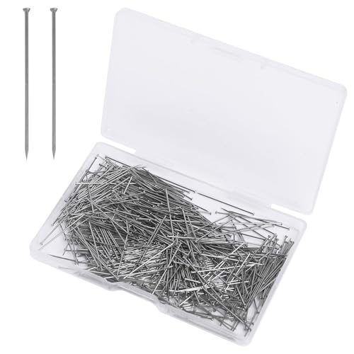 Stecknadeln Ohne Kopf, Feine Gerade Pins, 500 Stück 26 mm Stecknadeln Nähen, Metall Wiederverwendbar Satinnadeln, Stecknadeln Nähen für Schmuck Herstellung Nähen Handwerk Stecknadeln Ohne Kopf, Feine Gerade Pins, 500 Stück 26 mm Stecknadeln Nähen, Metall Wiederverwendbar Satinnadeln, Stecknadeln Nähen für Schmuck Herstellung Nähen Handwerk von Supecesorio