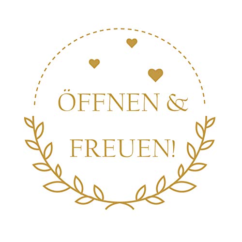Super Idee 100 Etiketten Öffnen und Freuen kleine runde Aufkleber 4cm Durchmesser Selbstklebende Sticker Geschenksticker Ideal zur Dekoration von Einkaufstüten Geschenkverpackungen Gastgeschenke usw. Super Idee 100 Etiketten Öffnen und Freuen kleine runde Aufkleber 4cm Durchmesser Selbstklebende Sticker Geschenksticker Ideal zur Dekoration von Einkaufstüten Geschenkverpackungen Gastgeschenke usw. von Super Idee