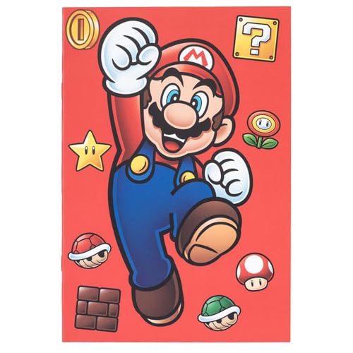 Super Mario - Notizbuch Essential, Rot / Blau / Gold, One size von Super Mario