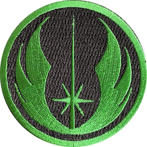 Jedi-Orden bestickter Aufbügler in Grün und Schwarz. Größe 75 mm im Durchmesser. Jedi-Orden bestickter Aufbügler in Grün und Schwarz. Größe 75 mm im Durchmesser. von Super6props