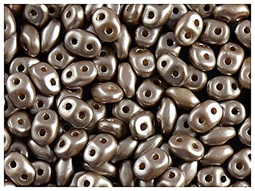 20gr Tschechische Glasperlen SuperDuo Zwei Löcher, Größe: 2.5x5mm, Pastel Lt. Brown/Coco 20gr Tschechische Glasperlen SuperDuo Zwei Löcher, Größe: 2.5x5mm, Pastel Lt. Brown/Coco von SuperDuo