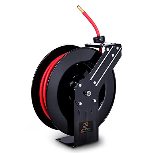 SuperHandy Luftschlauchtrommel Einziehbare industrielle 3/8 "x15m 300PSI Max. Einarmige Hochleistungs-Industriestahlkonstruktion Premium Hybrid Polymer Schlauch SuperHandy Luftschlauchtrommel Einziehbare industrielle 3/8 "x15m 300PSI Max. Einarmige Hochleistungs-Industriestahlkonstruktion Premium Hybrid Polymer Schlauch von SuperHandy