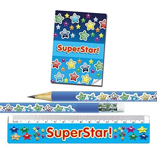 Superstar Schreibwaren-Set mit Notizblöcken, Großpackung von SuperStickers
