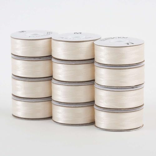 Superior Threads 301-12-655 SuperBobs Polyester, M-Stil, gebrochenes Weiß, 12 Stück Vorgewickelte Spule Superior Threads 301-12-655 SuperBobs Polyester, M-Stil, gebrochenes Weiß, 12 Stück Vorgewickelte Spule von Superior Threads