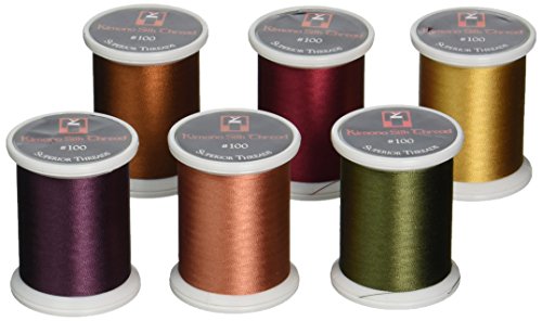 Superior Threads Kimono Silk #100 Quiltgarn, 220 Meter, Spule, 6er-Pack, Fall 133-06 Superior Threads Kimono Silk #100 Quiltgarn, 220 Meter, Spule, 6er-Pack, Fall 133-06 von Superior Threads
