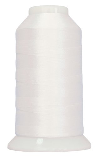 Superior Threads Magnifico Trilobal-Polyester-Nähgarn, 2-lagig, 40 Gewicht, 3.000 Meter (#2001 Ghost White) von Superior Threads