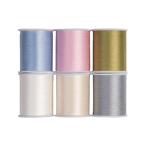 Superior Threads Sew Complete Polyester-Nähgarn, Quiltgarn, 277 m Spule, 6er-Pack (Pastellfarben) von Superior Threads
