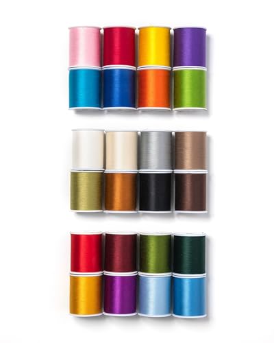 Superior Threads Sew Complete Polyester-Nähgarn, Quiltgarn, komplett, 24 Stück Superior Threads Sew Complete Polyester-Nähgarn, Quiltgarn, komplett, 24 Stück von Superior Threads