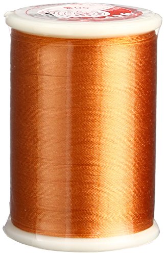 Superior Threads Tire Silk #50 3-lagig 50 Gewicht Hochglanz Seide Stickerei Quilten Nähgarn – 94 m Spule (#032 Desert Orange) von Superior Threads