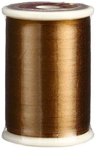 Superior Threads Tire Silk #50 Nähgarn, 3-lagig, 50 Gewicht, Hochglanz, Seide, Stickerei, Quilten, Nähgarn, 90 m Spule (#033 Dark Honey) von Superior Threads