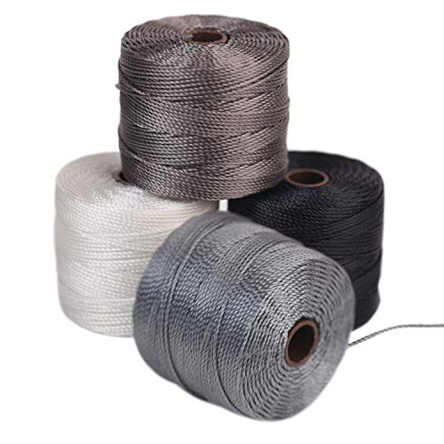 The Beadsmith S-Lon Perlenschnur – 0,5 mm gedrehte Nylonschnur zum Auffädeln, 4 Stück, Basic Mix, TEX210, 70 Meter pro Spule The Beadsmith S-Lon Perlenschnur – 0,5 mm gedrehte Nylonschnur zum Auffädeln, 4 Stück, Basic Mix, TEX210, 70 Meter pro Spule von The Beadsmith
