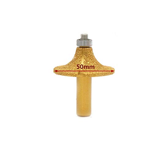 SUPERTOOL Galvanisierter Diamantstein-Marmor-Schleifkantenfräser, 1,27 cm Schaft, Holzbearbeitung, Fräswerkzeug für Marmor, Granit (1 Stück, 10) von Supertool
