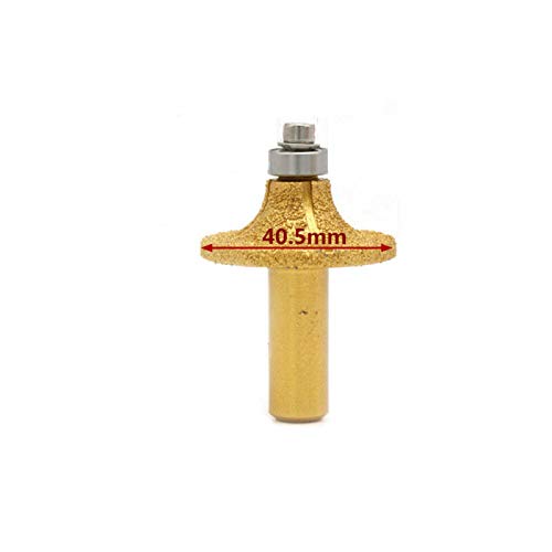 SUPERTOOL Galvanisierter Diamantstein-Marmor-Schleifkantenfräser, 1,27 cm Schaft, Holzbearbeitung, Fräswerkzeug für Marmor-Granit (1 Stück, 09) von Supertool