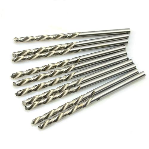 SUPERTOOL HSS-Schnellarbeitsstahlbohrer, 0,7 mm, gerader Schaft, metrischer Bohrer für Holz, Kunststoff, Aluminium (10 Stück) von Supertool