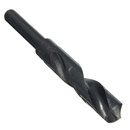 Schmiedebohrer MASO 12-22mm Schmiedeeiserbohrer mit reduziertem Schaft HSS Bohrer für Aluminium, Stahl, Holz, Kunststoff, nicht eisenfest etc, schwarz von Supertool