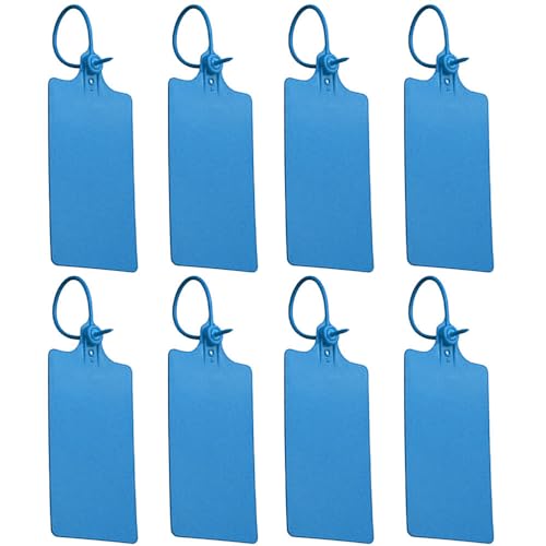 Wasserdichte Versandetiketten aus Kunststoff, 100 Stück, blau, Sicherheits-Versandetiketten, beschreibbar, mit Reißverschluss, blanko, zum Beschriften und Identifizieren, 250 mm Länge Wasserdichte Versandetiketten aus Kunststoff, 100 Stück, blau, Sicherheits-Versandetiketten, beschreibbar, mit Reißverschluss, blanko, zum Beschriften und Identifizieren, 250 mm Länge von Supertool