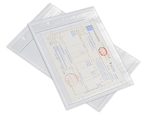 Supfive 170x250mm Lieferscheintaschen Selbstklebend (100 Stück), Transparent Versandtaschen passend für A6 A5 C5 DL von Supfive
