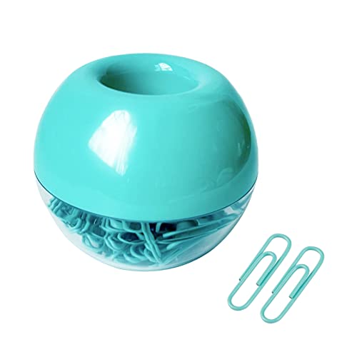 Büroklammern-Halter mit 100 Stück 2,8 cm mintgrünen Büroklammern für Schreibtisch-Organizer-Zubehör Büroklammern-Halter mit 100 Stück 2,8 cm mintgrünen Büroklammern für Schreibtisch-Organizer-Zubehör von Supfoxer