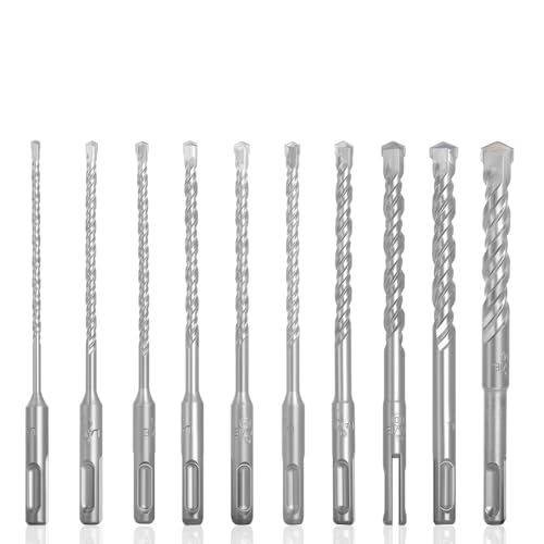 10 stücke Elektrohammer SDS Plus Bohrer Set 160mm for Betonwand Ziegel Block Mauerwerk Lochsäge Bohrer 4mm 5mm 6mm 018 von Supkancl