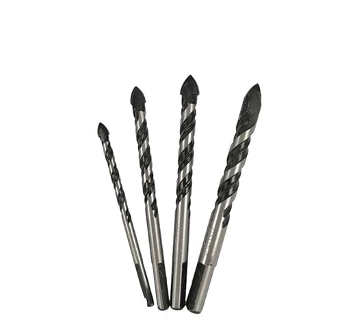 2/4 Stück Multifunktionale Glas Bit Twist Spaten Bohrer Dreieck Bits for Keramikfliesen Beton Glas Marmor 3 mm bis 12 mm(5mm 4pcs) von Supkancl