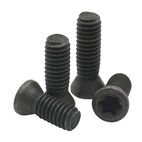 Supkancl 10/50 STÜCKE M2 M2.2 M2.5 M3 M3.5 M4 M5 M6 CNC-Einsatz Torx-Schraube for Ersetzen von Hartmetalleinsätzen CNC-Drehwerkzeughalter(10PCS,M4x9mm) von Supkancl