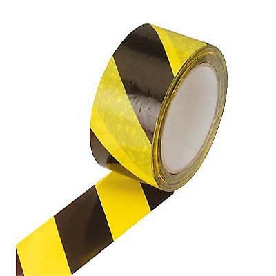 Warnband Paket Klebeband schwarz gelb von Supra