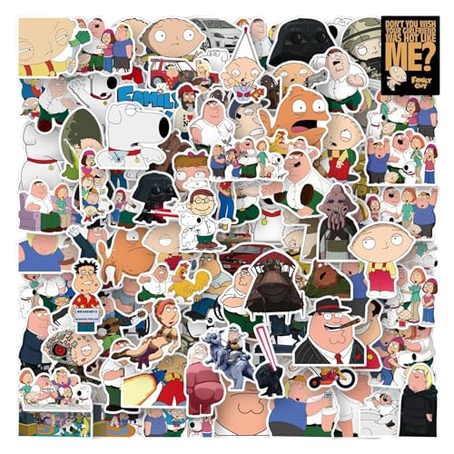 Family Guy Vinyl-Aufkleber, gestanzt, für Laptops, Handys, Konsolen, Wände, Gepäck, Bücher (50 Stück) von Supreme Skinz