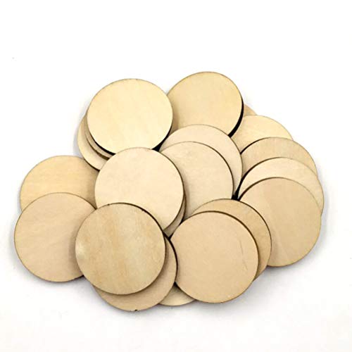 100 Stück Holzscheiben Ornamente Natürliche Unbemalte Runde Holzscheiben Zum Basteln Heimdekoration Hochzeitsdekorationen 100 Stück Holzscheiben Ornamente Natürliche Unbemalte Runde Holzscheiben Zum Basteln Heimdekoration Hochzeitsdekorationen von Supvox