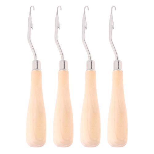 Supvox 4pcs Knüpfnadel Set Häkelnadel-Set Stricknadeln mit Holz Griff für Knüpfkissen Küpfteppiche zur Teppichherstellung und für Bastelprojekte Supvox 4pcs Knüpfnadel Set Häkelnadel-Set Stricknadeln mit Holz Griff für Knüpfkissen Küpfteppiche zur Teppichherstellung und für Bastelprojekte von Supvox