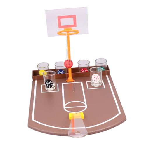 SUPVOX 1 Satz Kreatives Tisch Basketball Trinkspiel Bar Zubehör für Unterhaltsame Partys Lustiges Desktop für Spieleabende mit Freunden von Supvox