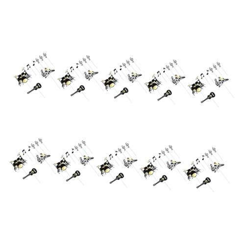 SUPVOX 10 Sets Party Cupcake Topper Musiknoten Cupcake Topper Musikinstrument Dekorationen Geburtstagsparty Dekorationen Musik SUPVOX 10 Sets Party Cupcake Topper Musiknoten Cupcake Topper Musikinstrument Dekorationen Geburtstagsparty Dekorationen Musik von Supvox