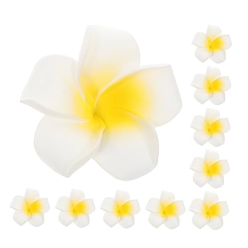 SUPVOX 10 Stück Frangipani-Kopfschmuck Plumeria-Blütenblätter künstliche Plumeria-Blume hawaii haarspange blume tropische Kunstblumen hawaiianische Haaraccessoires PE-Schaum Weiß SUPVOX 10 Stück Frangipani-Kopfschmuck Plumeria-Blütenblätter künstliche Plumeria-Blume hawaii haarspange blume tropische Kunstblumen hawaiianische Haaraccessoires PE-Schaum Weiß von Supvox