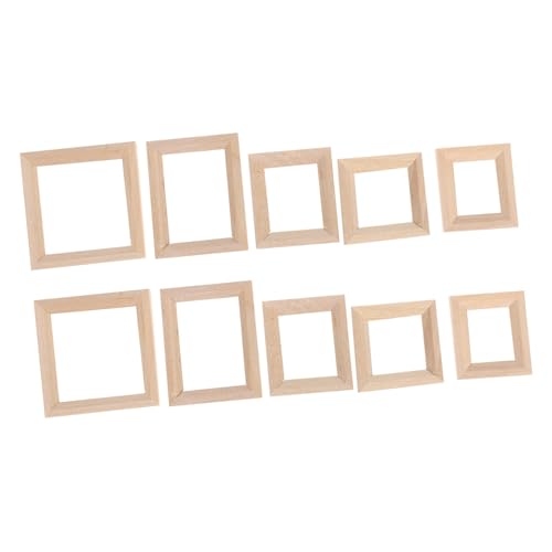 SUPVOX 10 Stück Teiliges Mini Holz Bilderrahmen für Puppenhaus Dekoration Handgefertigte Miniatur Foto Rahmen Lebendige Wanddeko für Puppenmöbel und Modellhäuser SUPVOX 10 Stück Teiliges Mini Holz Bilderrahmen für Puppenhaus Dekoration Handgefertigte Miniatur Foto Rahmen Lebendige Wanddeko für Puppenmöbel und Modellhäuser von Supvox