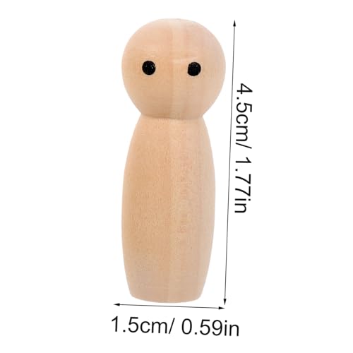 SUPVOX 10 Stück Teiliges Unbemalter Holzfiguren DIY Holzpuppen mit Natürlicher Oberfläche Leichte Glatte Holzsteckpuppen zum Bemalen und Kreativen Basteln für Heimdekoration SUPVOX 10 Stück Teiliges Unbemalter Holzfiguren DIY Holzpuppen mit Natürlicher Oberfläche Leichte Glatte Holzsteckpuppen zum Bemalen und Kreativen Basteln für Heimdekoration von Supvox