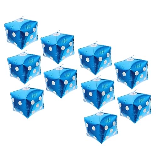 SUPVOX 10 Stück Würfel Folienballons Blau Dicke Langlebige Partydekorationen für Themen Robuste Attraktive Würfel Luftballons für Spiele und Fotorequisiten SUPVOX 10 Stück Würfel Folienballons Blau Dicke Langlebige Partydekorationen für Themen Robuste Attraktive Würfel Luftballons für Spiele und Fotorequisiten von Supvox