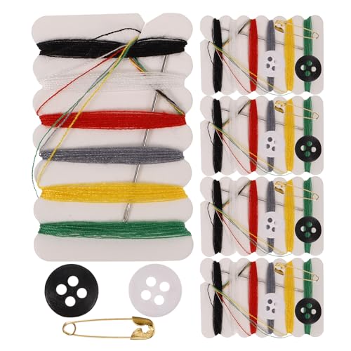 SUPVOX 100 Sets Reise-Nähset, praktische Stiche Kit mit Knopf, Nadel, Faden, Nadel, Nadel, Nadel, für Reisen, Zuhause, Hotel von Supvox