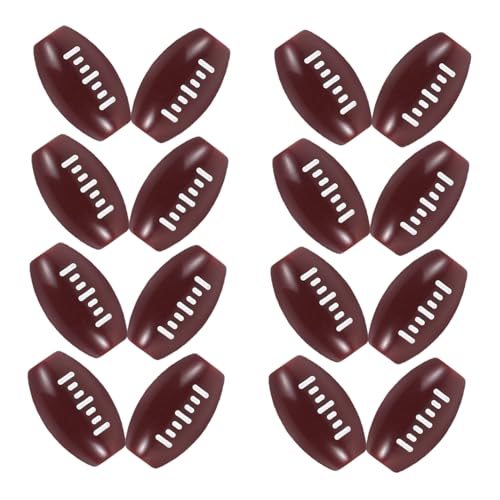 SUPVOX 100 Stück Rugby-perlen Kugelperlen Für Die Schmuckherstellung Schmuckperlen Fußballperlen Sportbälle Schmuck Sportballperlen Zum Basteln Diy -schmuckzubehör Dunkelbraun Acryl von Supvox