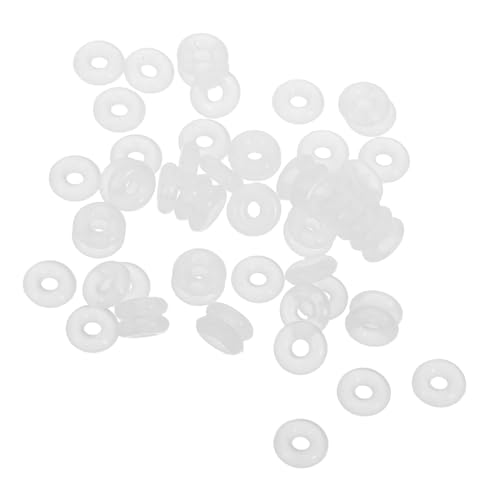 SUPVOX 100 Stück Silikon Abstandshalter Ringe Durchmesser Dicke Antirutsch Positionierung Perlen für Armband Halskette Schmuckzubehör Rutschfest Antifriktion Verstellbar von Supvox