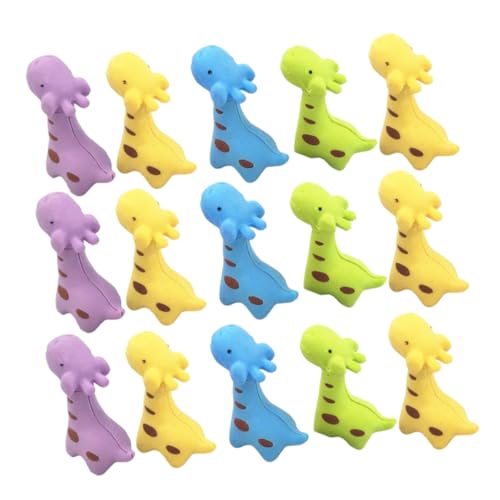 SUPVOX 15 Stück Teiliges Abnehmbare Mini Tier radiergummis für Bunte Geschenkbeutel füller Kreative Giraffen form Leicht zu Reinigen für Schule und Party Zufällige Farbe Zufällige Farbe von Supvox