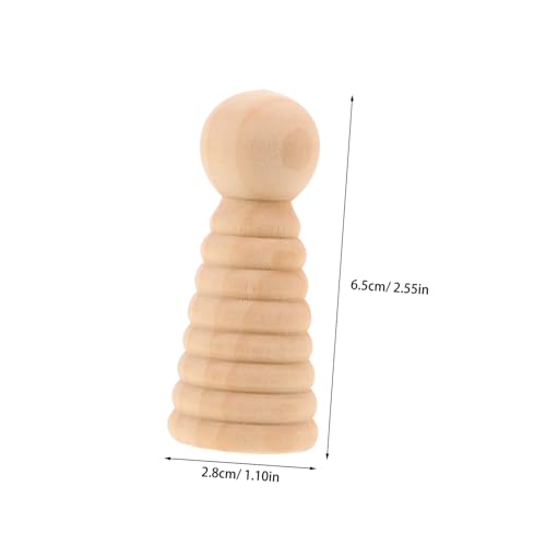 SUPVOX 15 Stück Teiliges Unfertige Holzfiguren für DIY Kunsthandwerk Natürliche Kleine Holzpuppen mit Gewindefunktion Vielseitige Miniatur Holzfiguren für Malprojekte und Dekoration von Supvox