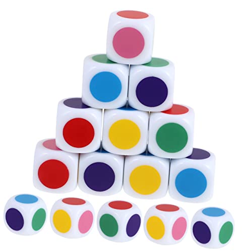 SUPVOX 15Stücke Lernwürfel Acrylfarbe Interaktive Zählwürfel für Kognitives Lernen im Unterricht für Schule und Partys Leicht zu Reinigen Langlebig und Praktisch von Supvox