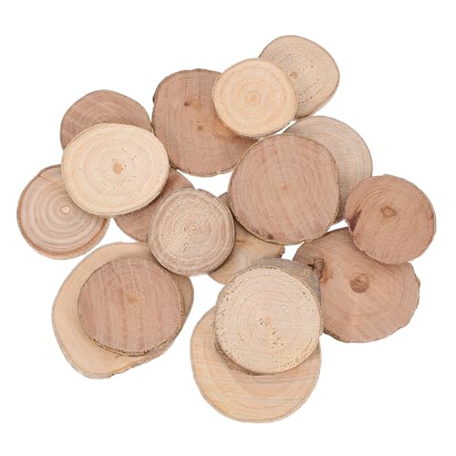 SUPVOX 18 Stück Baumstammdekoration Natürliche Holzscheiben Baumrinde Holzscheiben Kleine Holzringe Holzverzierung Unbehandeltes Rundholz Partytischdekorationen Holz Hölzern Khaki SUPVOX 18 Stück Baumstammdekoration Natürliche Holzscheiben Baumrinde Holzscheiben Kleine Holzringe Holzverzierung Unbehandeltes Rundholz Partytischdekorationen Holz Hölzern Khaki von Supvox