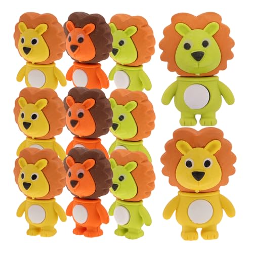 SUPVOX 18 Stück Kawaii Löwenform Radiergummis für Schüler Tierische Schulbedarf Miniatur Radierer für Kreative Dekoration und Fehlerfreies Arbeiten SUPVOX 18 Stück Kawaii Löwenform Radiergummis für Schüler Tierische Schulbedarf Miniatur Radierer für Kreative Dekoration und Fehlerfreies Arbeiten von Supvox