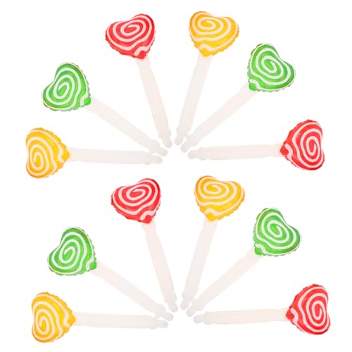 SUPVOX 18 Stück Teiliges Candy-party-dekorationsset mit Transparenten Herzförmigen Luftballons in Gelb Rot und Grün Aufblasbare Fotorequisiten für Geburtstage Hochzeiten und Festliche von Supvox