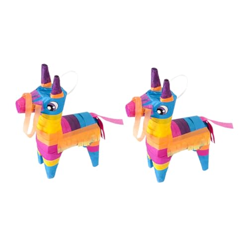 SUPVOX 2 Stück Bunte Piñata Dekoration Hängende Partydeko für Kindergeburtstag Cinco De Mayo und Mexikanische Feiern Selbst Befüllbar mit Süßigkeiten von Supvox
