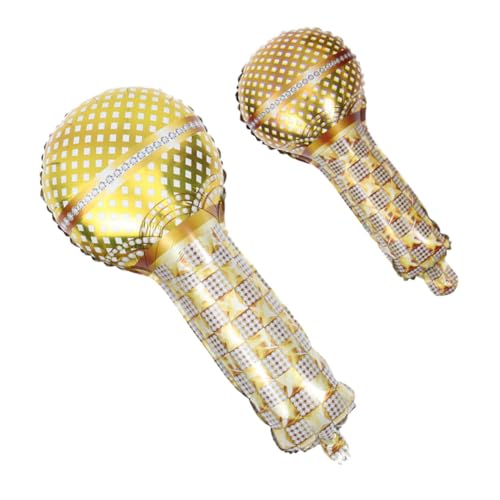 SUPVOX 2 Stück Goldfarbene Mikrofon Folienballons Teiliges Leichte Party Deko für Geburtstagsfeiern Hochzeiten und Brautduschen Vielseitig für Wand Decken und Fensterdekoration SUPVOX 2 Stück Goldfarbene Mikrofon Folienballons Teiliges Leichte Party Deko für Geburtstagsfeiern Hochzeiten und Brautduschen Vielseitig für Wand Decken und Fensterdekoration von Supvox