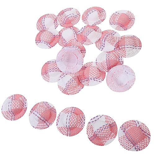 SUPVOX 20 Stück Teiliges Mini Strohhalm Puppenhüte Handgewebt Farbige Miniatur Strohhüte für Bastelzwecke Leichte Realistische Dekoration für Puppenhaus Foto Requisiten und DIY Zubehör SUPVOX 20 Stück Teiliges Mini Strohhalm Puppenhüte Handgewebt Farbige Miniatur Strohhüte für Bastelzwecke Leichte Realistische Dekoration für Puppenhaus Foto Requisiten und DIY Zubehör von Supvox